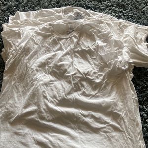 3 white tee shirts